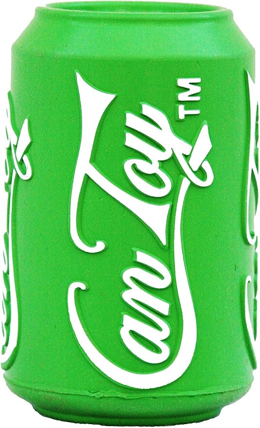 SodaPup Soda Can – Durable Dog Treat Dispenser & Chew Toy Made in USA from Non-Toxic, Pet Safe, Food Safe Natural Rubber Material for Mental Stimulation, Problem Chewing, Calming Nerves, & More