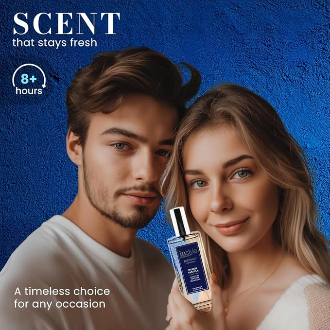 Instyle Fragrances, Platinum Collection, Woody Vanilla, Inspired by Tom Ford's Black Orchid, Unisex Eau de Parfum, CLEAN, Vegan, Paraben-Free, Never Tested on Animals, 3.4 Fluid Ounces