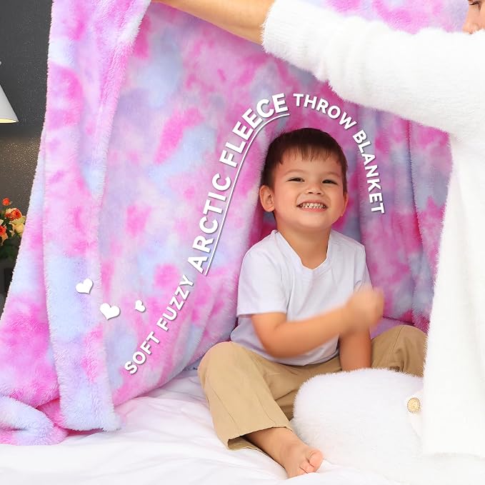 MUGD Soft Blankets Fuzzy Twin Bed Fleece Blanket Kids Warm Throw Blanket for Bed