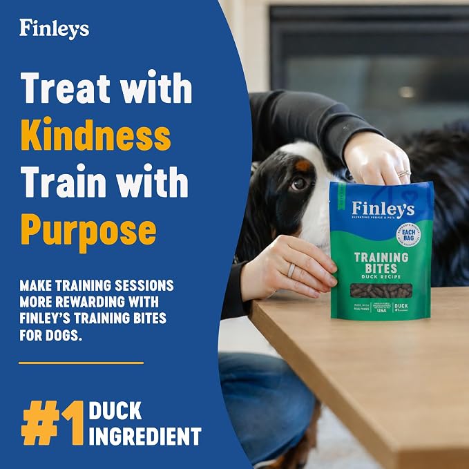 Finley's Training Treats Duck Soft Low Calorie Dog Treats, 16oz, 1 Pack | Limited Ingredient for Puppies and Adult