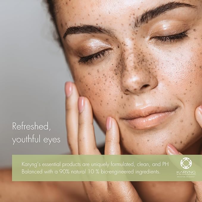 Karyng Revitalizing Peptide Eye Cream, Anti-Aging Treatment for Puffiness, Fine Lines, Dark Circles, Dry Skin and Daily Hydration, Soothing Peptide Cream, 0.5 oz