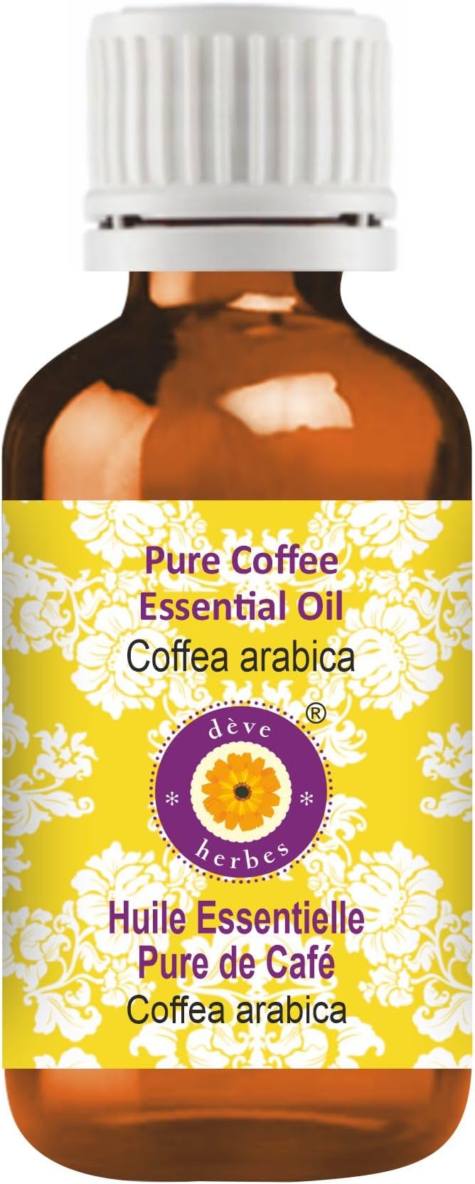 Deve Herbes Pure Coffee Essential Oil (Coffea Arabica) Steam Distilled 30ml (1 oz)