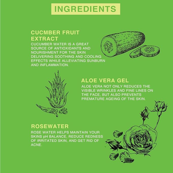 BEAUTE DE PROVENCE | Face & Body Mist Spray - Soothing Cucumber Water With Moisturizing Hyaluronic Acid | Instant Soothing, Cooling, Conditioning | 8 FL OZ