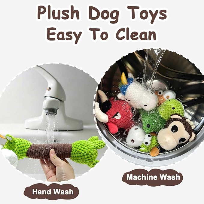 Squeaky Plush Dog Toys, Cute Animal Pet Toy for Small Dogs, Deer