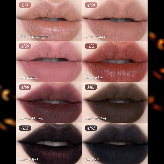 GIRLCULT Matte Lip Stain – Lightweight Velvet Lip Tint, Long Lasting Liquid Lipstick, Transfer Resistant, Non-Drying & Smudge Proof Formula (M60)