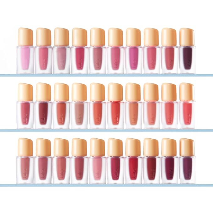 Laka Fruity Glam Lip Tint Mini, 1.9g/0.07oz, Glowing Lip Stain with Wide Color Spectrum, Hydrating & Lightweight Texture, Long-Lasting Bold Stain, Non-Sticky, Vegan, K-Beauty (#128 Like)