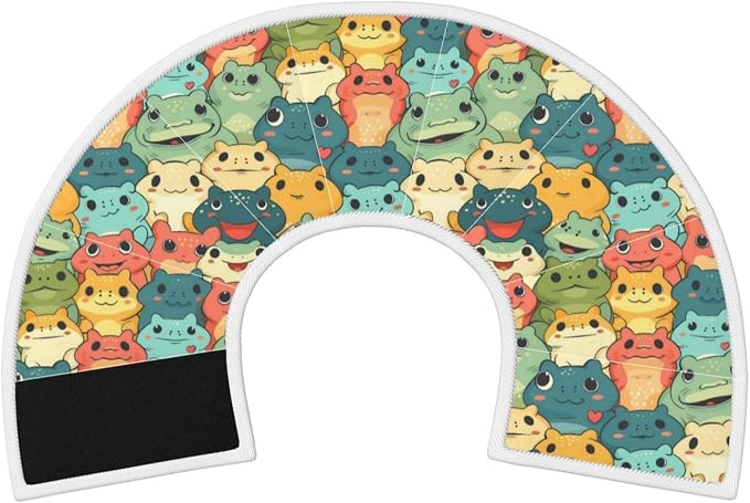 Cartoon Smart Frog for Adjustable Cat Cone Collar