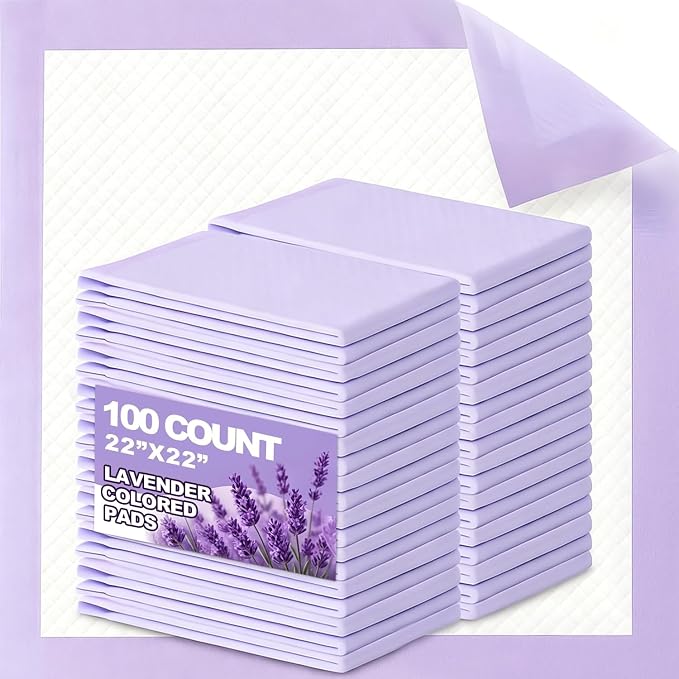 CLEAN SPACES Puppy Pads 100 Count, 22"x22" | Super Absorbent Disposable Pee Pads for Dogs That Neutralize Odor, Wee Wee Pads / Potty Training Pads