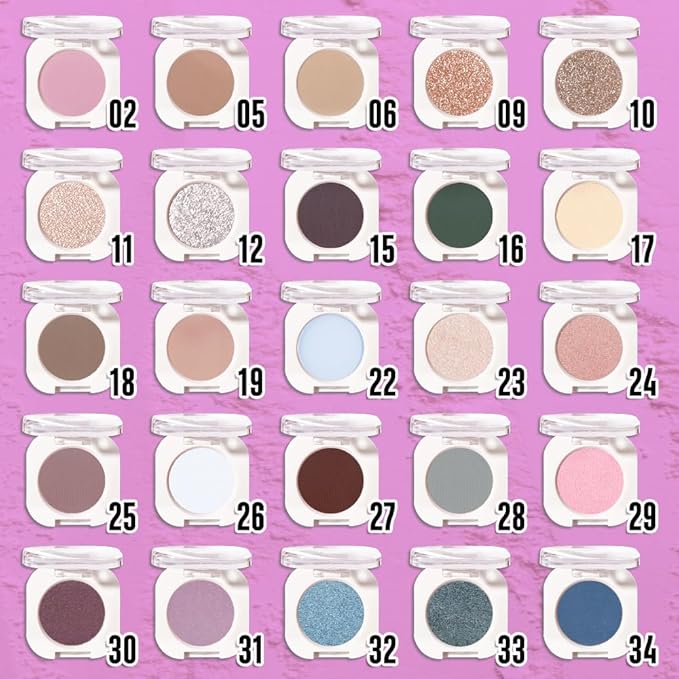 Violet Purple Matte Eyeshadow Palette for Women, Single Monochrome Eye Shadow Makeup, Shiny Pressed Powder, Blendable Natural sombras para ojos, Holographic,Vegan,Travel -31