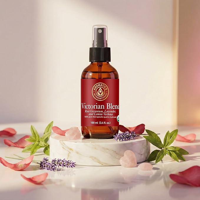 Aromatics International Victorian Blend Hydrosol 100ml | Classic Earthy Floral Natural Aromatic Mist for Skin, Home & Daily Use