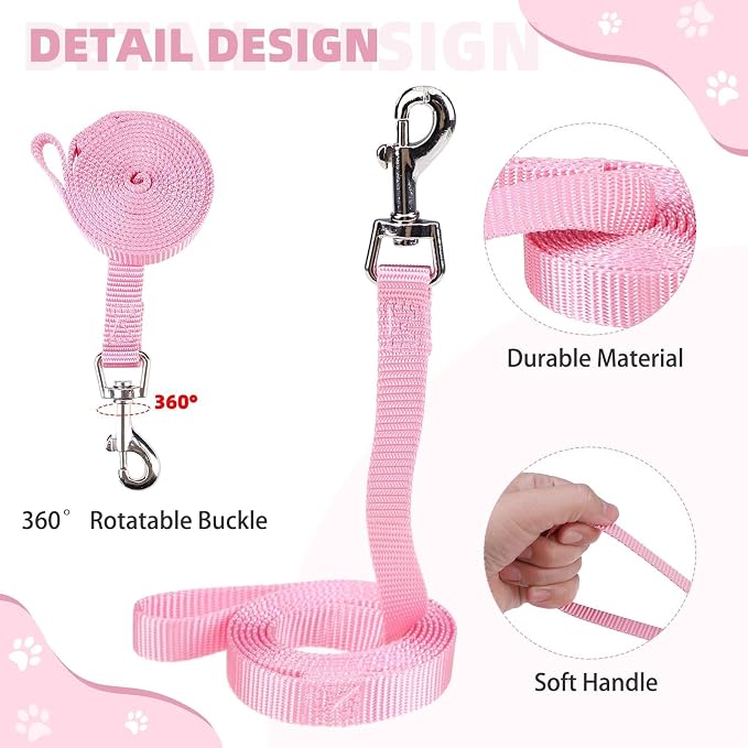 KOOLTAIL Dog Harness and Leash Set for Small Medium Dogs, Step in No Pull Soft Mesh Dog Harness Comfort Padded Pet Vest, Adjustable Reflective Easy Walking Puppy Cats Harness Training, Watermelon XS