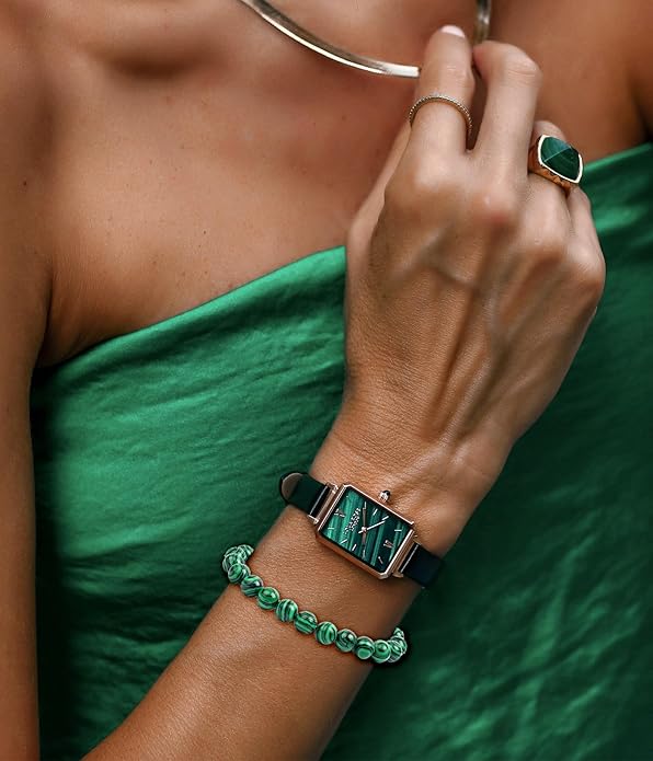 BOMAIL Natural Stone Bracelet for Women Men - 8MM Semi-Precious Gemstone Beaded Bracelet Healing Crystal Stretch Bracelet Yoga Bracelets Jewelry