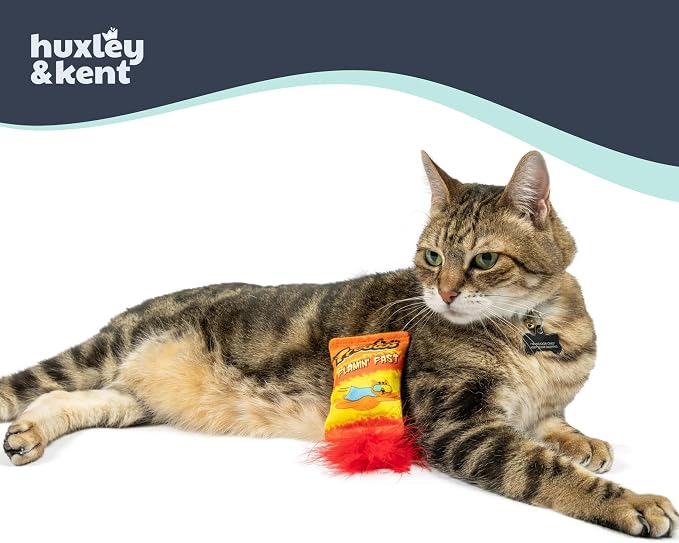 Huxley & Kent Plush Crinkle Catnip Cat Toy, Treatos Snacks
