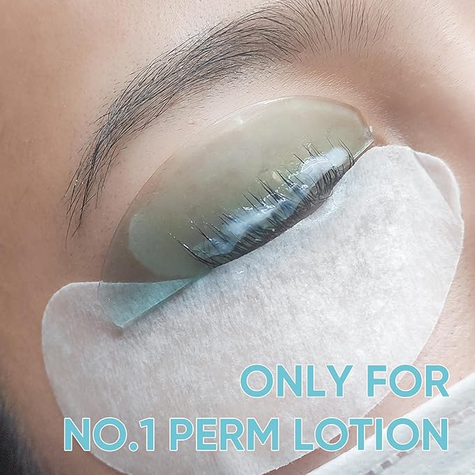 Flat Lash Lift Shields Glueless Ultra Thin Silicone Pads for Perming Lotion No.1, Lash Softening Shields for Easy Korean Eyelash Lift (Blue)