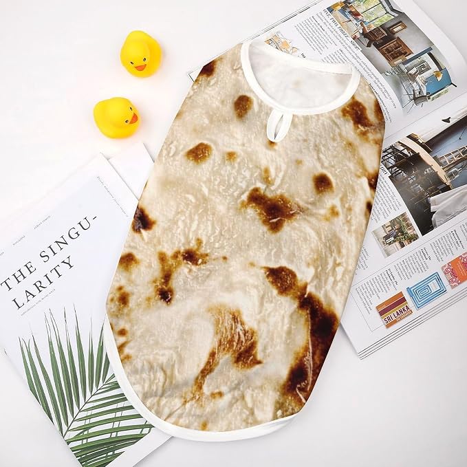 Fashion Cat Shirt Dog Tank Tops Pet Soft Breathable Clothes Cute Decor Burritos Tortillas Cute