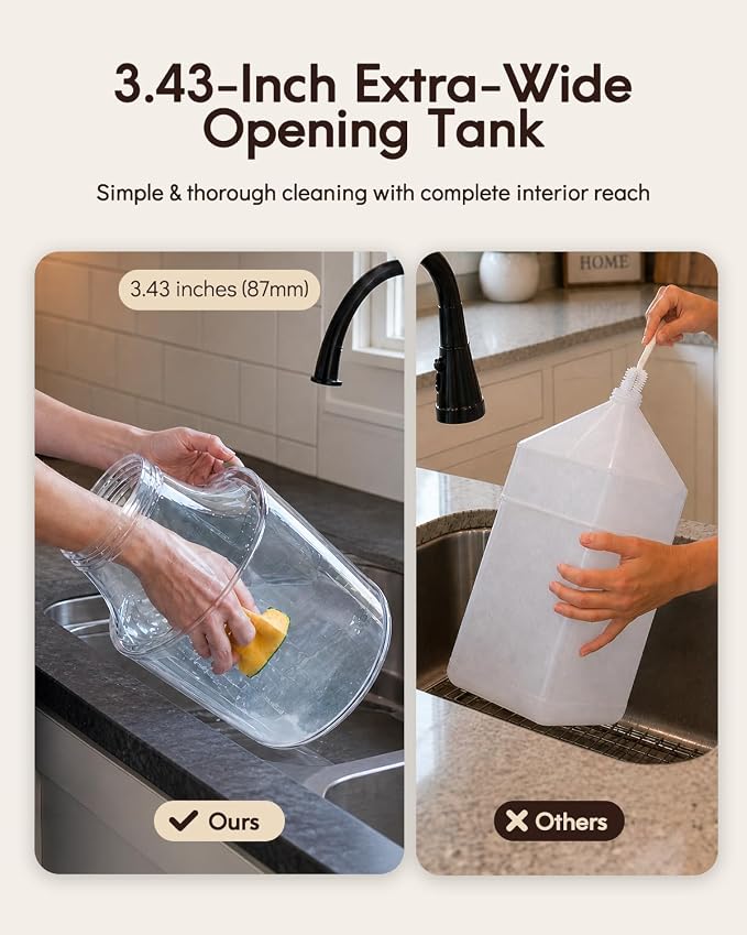 Yuposl Automatic Cat Feeder and Gravity Water Dispenser | 2-in-1 Timed Cat Food Dispenser, 42Cups/10L Extra-Large Capacity for Multi-Cats and Small Dogs, All Detachable for Easy Clean