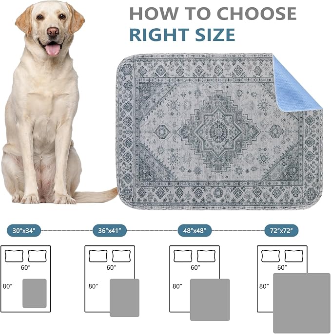 Washable Pee Pads, Super Absorbent Puppy Pads, 2 Pack 18"x24" | Reusable Dog Training Pads, Leakproof With Waterproof Non-Slip Backing For Crates, Floors, Indoor Potty & Furniture