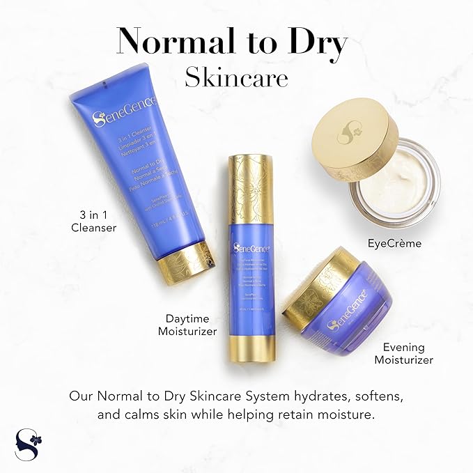 SeneGence DayTime Moisturizer for Normal to Dry Skin, 1.66 Fl Oz, Boosts Hydration, Restores Radiance with Knotgrass Extract and Squalane