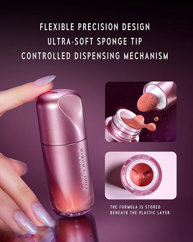 Liquid Blush Makeup for Cheeks, Natural Matte Finish, Blush Tint Stick, Multi-Use, Long-Lasting Lip & Cheek Makeup, Lightweight (04 CORAL TREASURE)