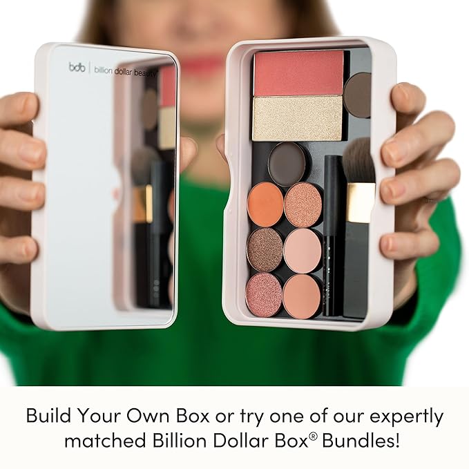 bdb Beauty Box - Magnetic Makeup Palette with Mirror for Eyeshadow, Lipstick, Blush Powder and Highlighter (Sold Separately)