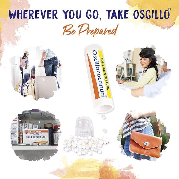 Boiron Oscillococcinum Homeopathic Medicine for flu-Like Symptoms, White, 36 Count