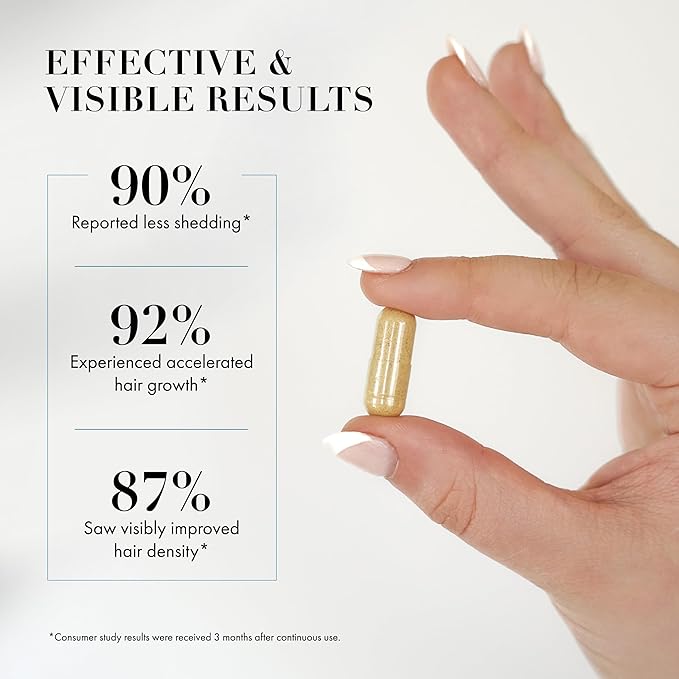 Goldie Locks Hair Growth Supplements - Original Formula - Supports Hair, Skin, Nails & Joints - with Biotin, Multi-Collagen, Zinc & Adaptogenic Herbs - Daily Beauty Supplement - 120 Count