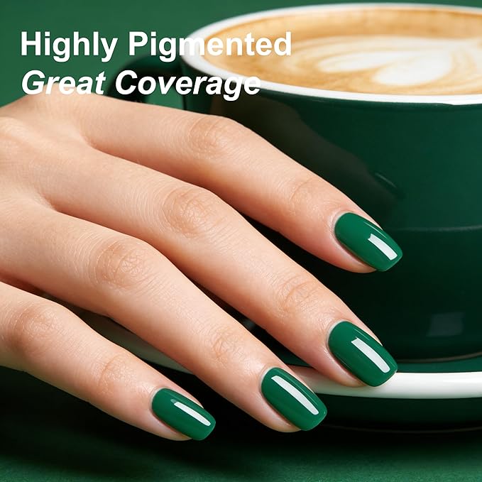 YTD Likomey Aloe Green Gel Nail Polish,15ml Salon Home DIY Manicure and Pedicure Fall Winter Soak Off UV Color Varnish,CS453