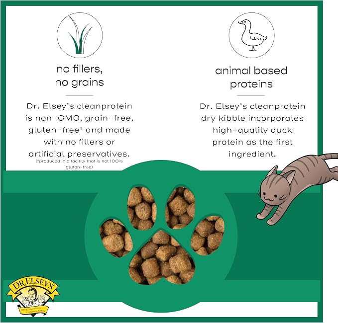 Dr. Elsey's cleanprotein Dry Kibble Duck 6.6 lb Bag