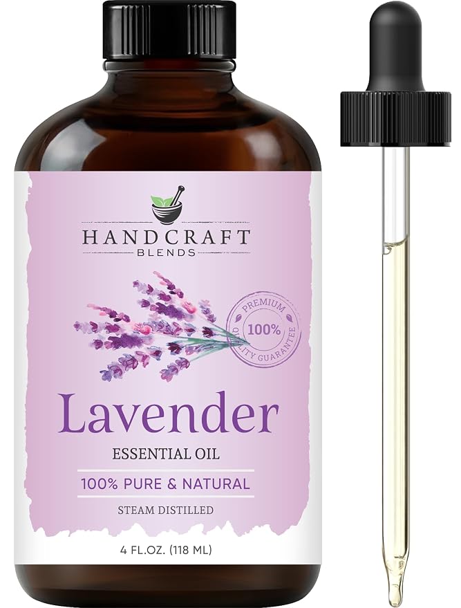 Handcraft Blends Castor Oil for Hair with Lavender Essential Oil and Rosemary Essential Oil Set – 100% Pure & Natural Oils – Carrier Oil for Essential Oils Mixing, Aromatherapy Oils & Massage