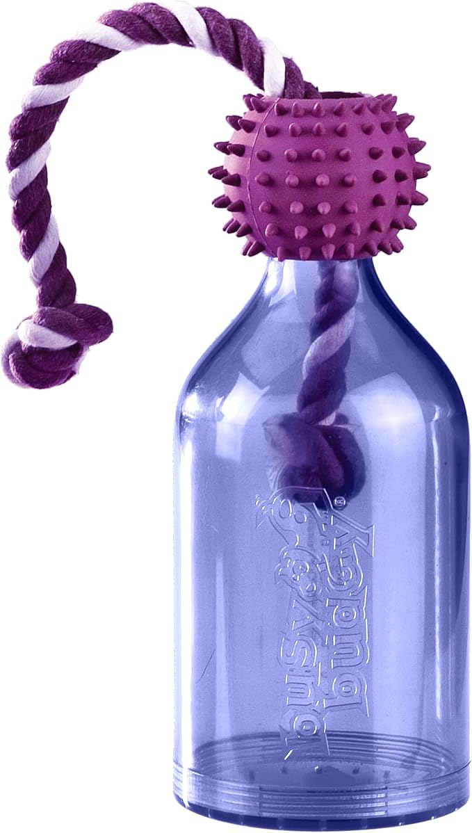 PetSafe Busy Buddy Tug-A-Jug Treat Dispensing Dog Toy, Small | Slow Feeder Toy Holds Kibble, Patented Treat Meter Dispenses Treats Randomly, Top-Rack Dishwasher Safe, for Dogs 10-40 Lb