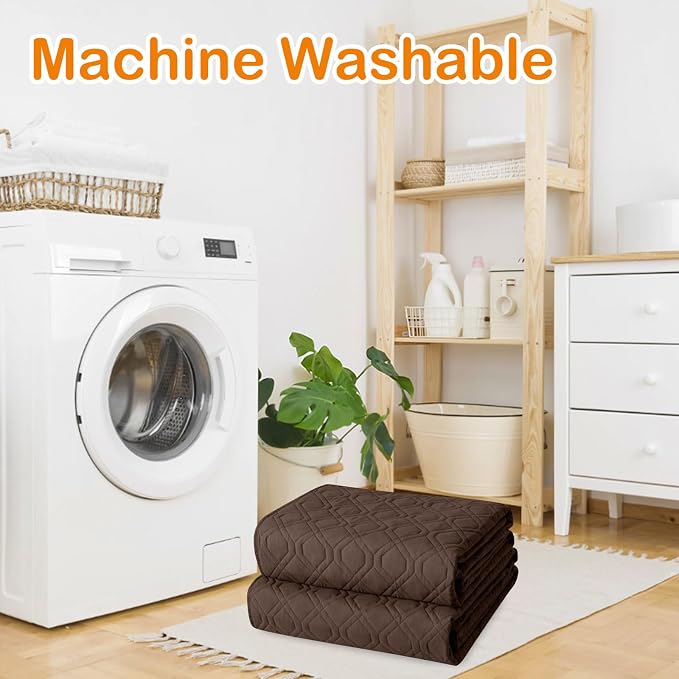 Waterproof Dog Bed Blanket - Soft Pet Blanket & Sofa Cover for Dogs | Reversible Washable Furniture Protector, Couch Covers for Pets (30x53 Inch, Chocolate/Dark Grey)