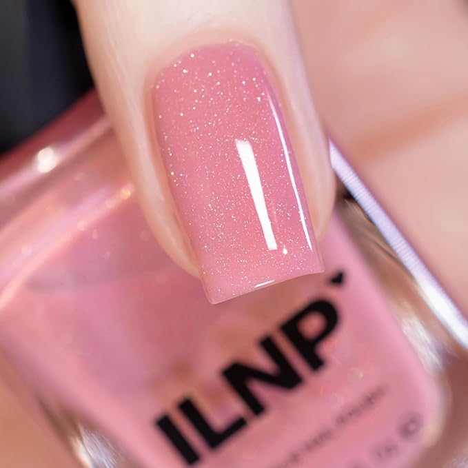 ILNP Dear Diary - Soft Pink Sherbet Holographic Crelly Nail Polish
