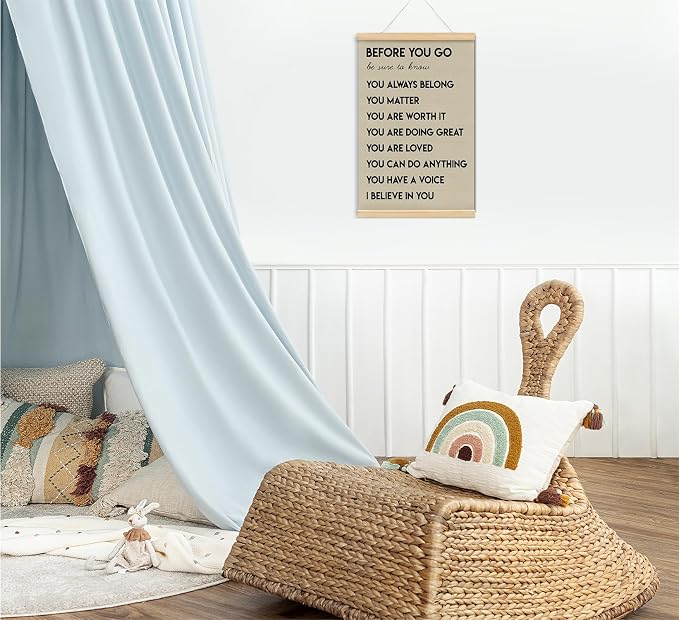 foedor Affirmations Mental Health Posters Playroom Wall Decor,16x24 Inch | Positive Wall Sign Decor Posters for Health Office, Inspirational Wall Art for Office Bedroom Kids Playroom Wall Decor