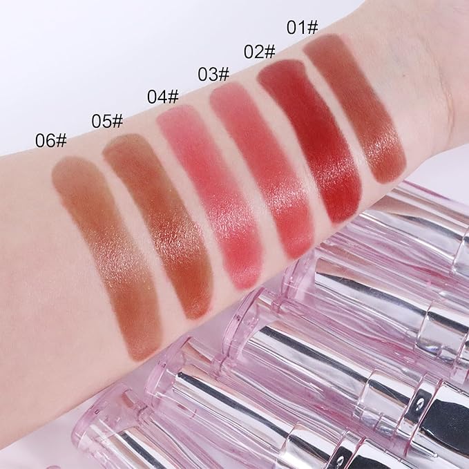 Deep Red Honey Tinted Lip Stain Lip Balm Lip Gloss Lipstick, Sheer Hydrating Lip Stains Tint, Moisturizing Lip Color for All Skin Tones, Nourishing Lip Balm with a Hint of Natural Black Cherry Tint