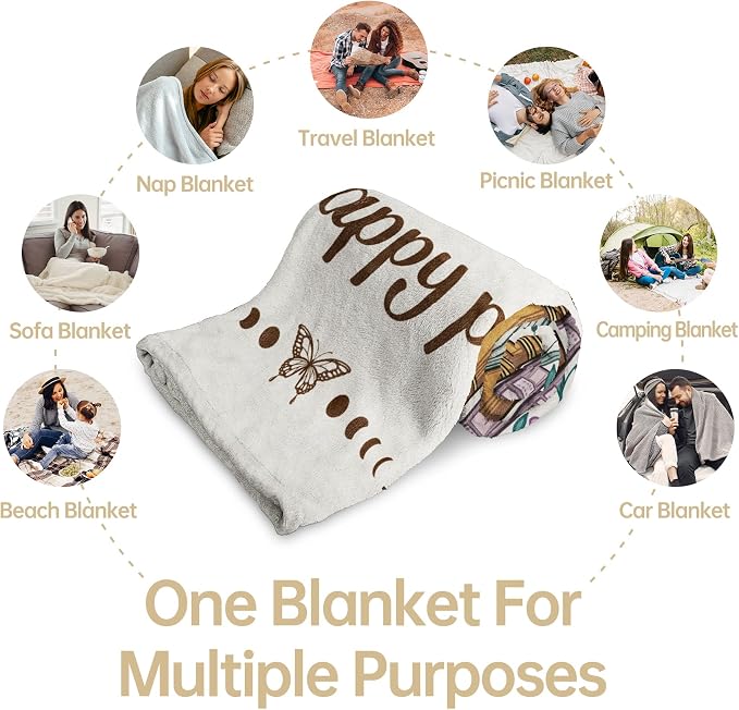 Book Lovers Gifts, Reading Blanket Gifts for Book Lovers | Unique Bookish Presents for Reader Bookworm on Birthday Christmas Soft Flannel Throw Blanket 80"x60"