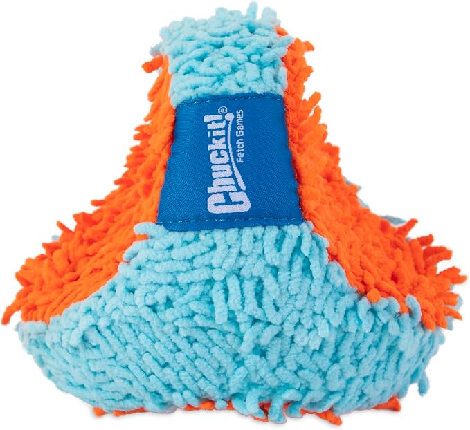 Chuckit! Indoor Fetch Tumbler Toy for Dogs, 4.5in, Orange and Blue
