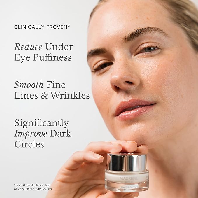 MACRENE ACTIVES High Performance Eye Cream - Firming, Hydrating & Illuminating with Resveratrol & Vitamin C, Fragrance Free, Organic, Vegan - 0.5oz