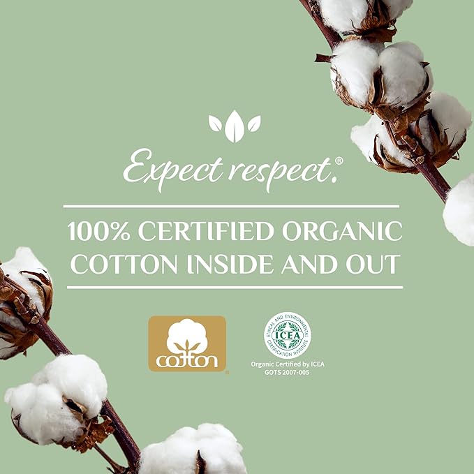 Organyc 100% Certified Organic Cotton Tampons - Cardboard Applicator, Free from Chlorine, Perfumes, Rayon, and Chemicals - Super, 14 Count
