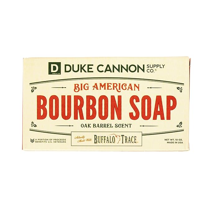 Duke Cannon Big Brick of Soap 3-Pack – Bourbon – Men’s Heavy Duty Soap, Natural Ingredients, Long-Lasting, Rich Masculine Scent, 10 oz Each