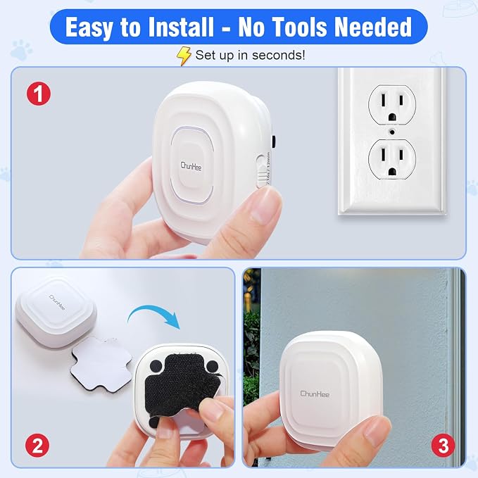 ChunHee Dog Door Bell for Potty Training –Smart Wireless Dog Bell to Go Outside, 500Feet with IP55 Waterproof, 32 Melodies & 5 Volume Levels(1 Receiver + 2 Buttons)