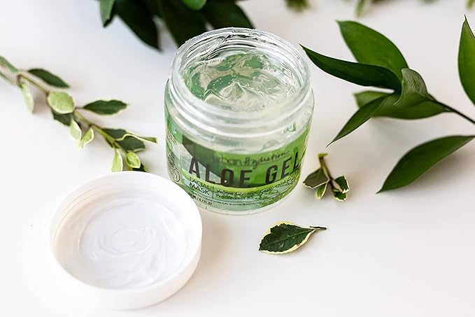 Urban Hydration Bright & Balanced Aloe Vera Leaf Facial Gel Mask | Lightweight, Removes Skin Impurities, Hydrates, Helps with Acne, Benefits For Smooth Skin, All Skin Types | 6.7 Fl Ounce