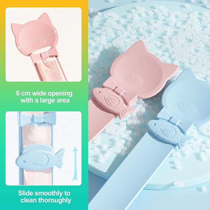 3-Pack Cat Treat Spoon Squeeze – Feeder Spoon for Lickable & Dry Treats, Multi-Use Pet Feeder