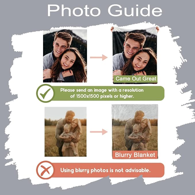 Custom Soft Fleece Bed Blankets Photo Blankets for Girlfriend Wife Anniversay Wedding Gifts,Personalized Photo Blankets Lightweight Cozy Warm Outdoor Picnic Blanket for Camping Travel