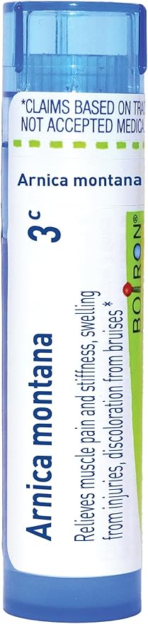 Boiron Arnica Montana 3C for Muscle Pain, Stiffness, Swelling from Injuries, & Bruises - 80 Pellets