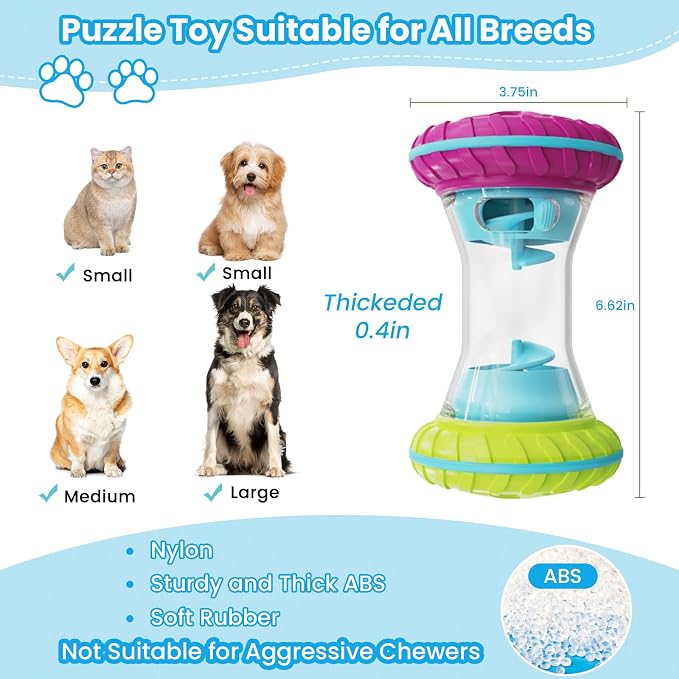 BoYoYo Interactive Dog Toys, Dog Puzzle Toys for Smart, Dog Enrichment Toy to Keep Them Busy, Green
