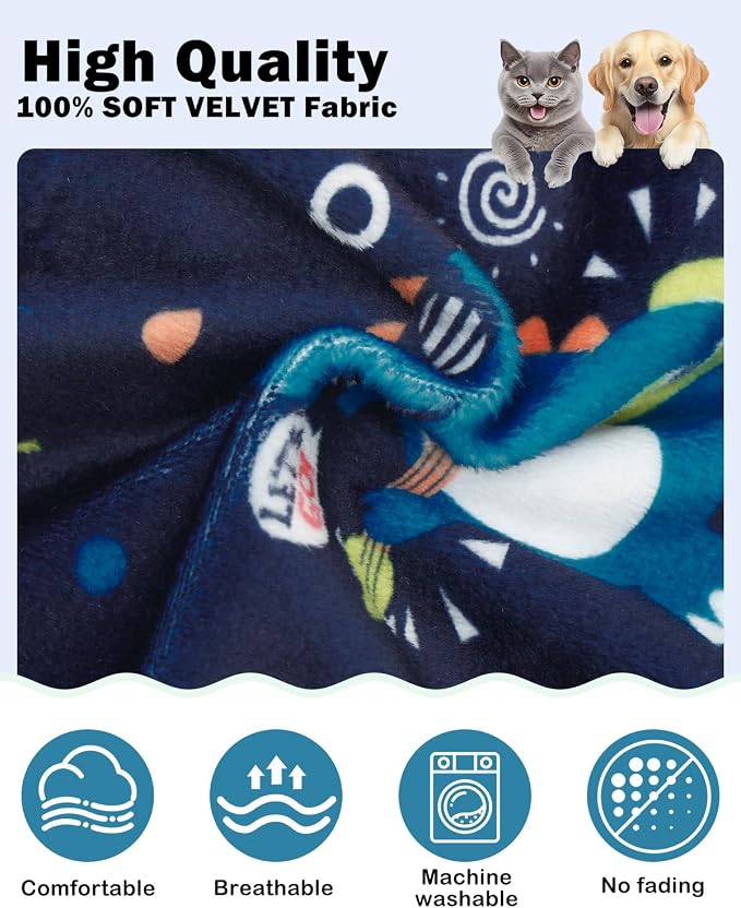 CuteBone Dinosaur Costume Dog Pajamas, Stretchy Spandex Crystal Velvet Sleepwear Coat for Small Dogs, Soft & Warm Pet Outfit Clothes for Cold Weather, Cozy Pullover Design COSP19S