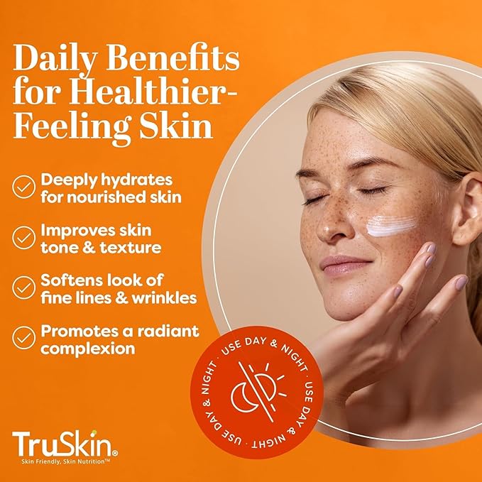 TruSkin Super C Duo - Vitamin C Plus Super Serum, 1 fl oz & Vitamin C Brightening Moisturizer, 2 fl oz - Two-Step Anti Aging Skin Care Set for Hydrated, Smooth & Firmer-Looking Skin