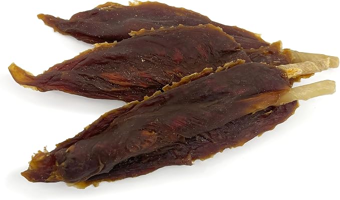 Pet 'n Shape Chik 'n Skewers – Natural Duck Wrapped Rawhide Chew Dog Treats - 1 Pound