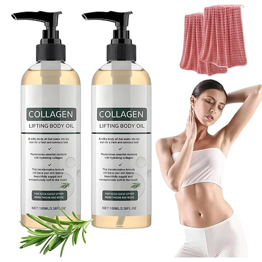 Divinvera Collagen Body Oil, Collagen Oil for Skin Tightening, Divinvera Collagen Anti Wrinkle Body Oil, Collagen Oil, Anti Aging Moisturizing