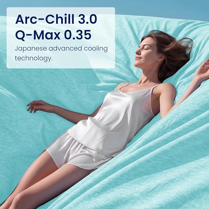 Cooling Blanket(60"x90"Twin Size)for Night Sweats Absorbs Heat to Keep Adults, Children Cool on Warm Nights, Q-Max 0.5 Cooling blankets for Hot Sleepers, Ultra-Cool Lightweight Blanket for Bed | Absorbs Heat Cold Summer Blanket for Night Sweats & Menop...